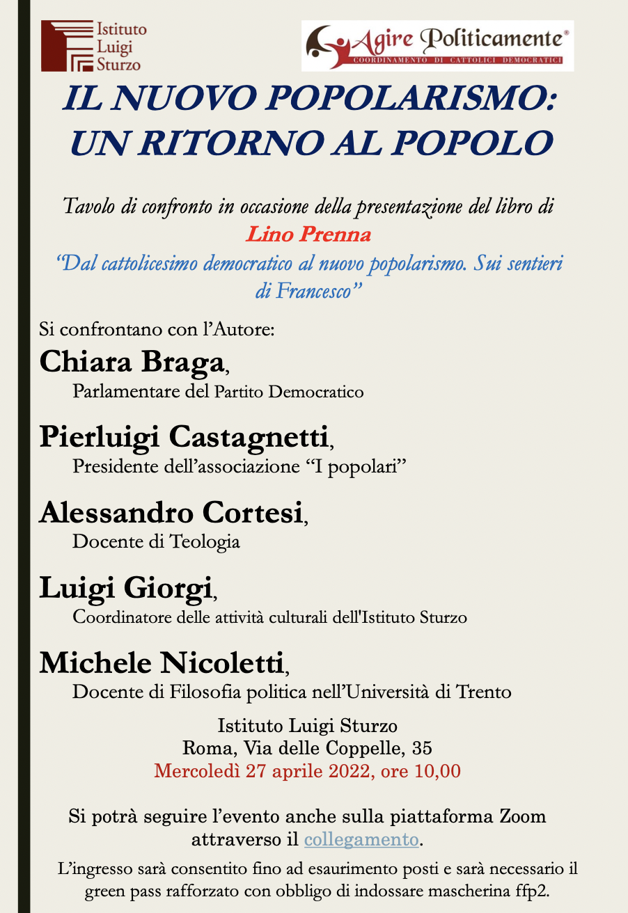 Il nuovo popolarismo: un ritorno al popolo
